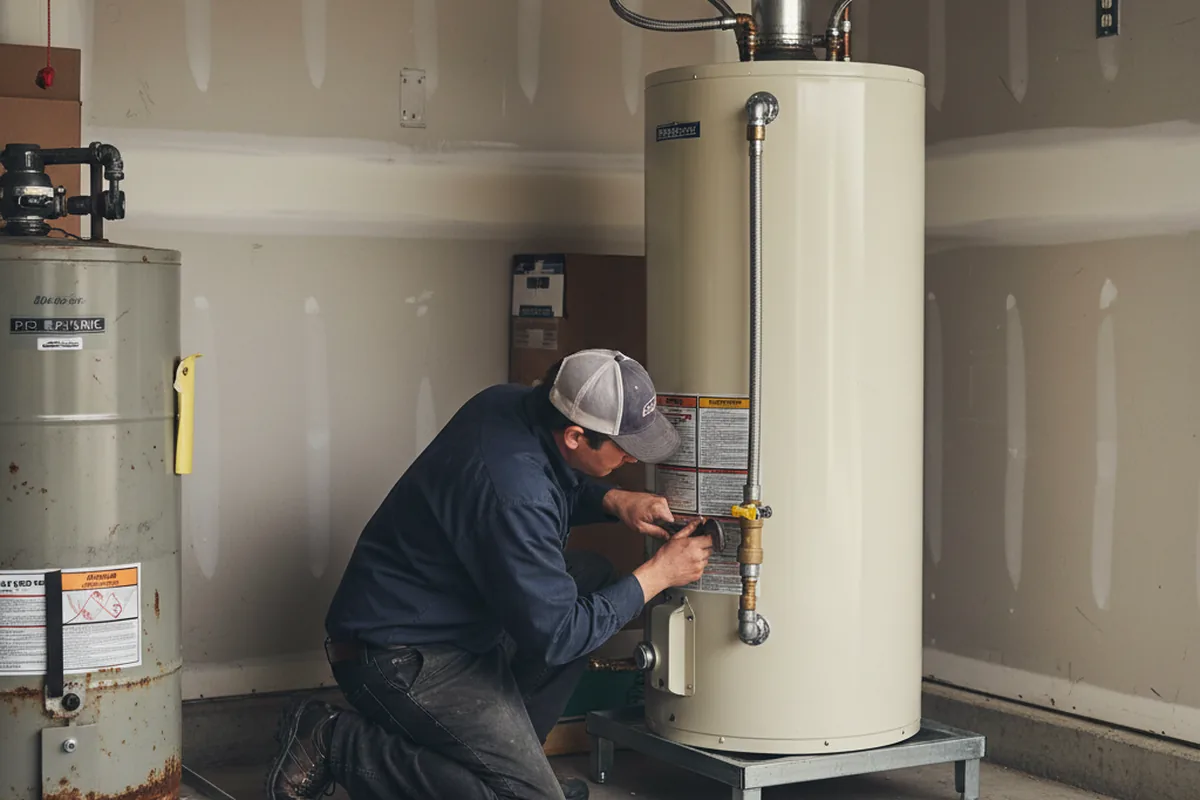 Water heater and shutoff valve replacement in Runnemede